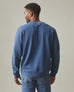 Men's Vintage Washed Relaxed French Terry Crew - Eclipse Blue